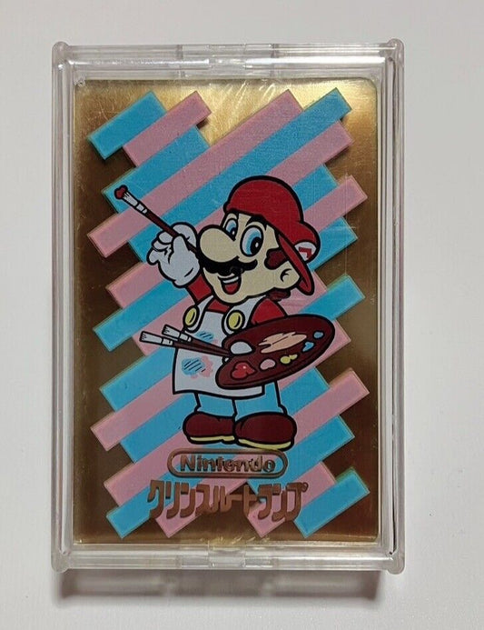 Vintage Nintendo Super Mario Bros. Transparent Plastic Playing Cards 1990 rare