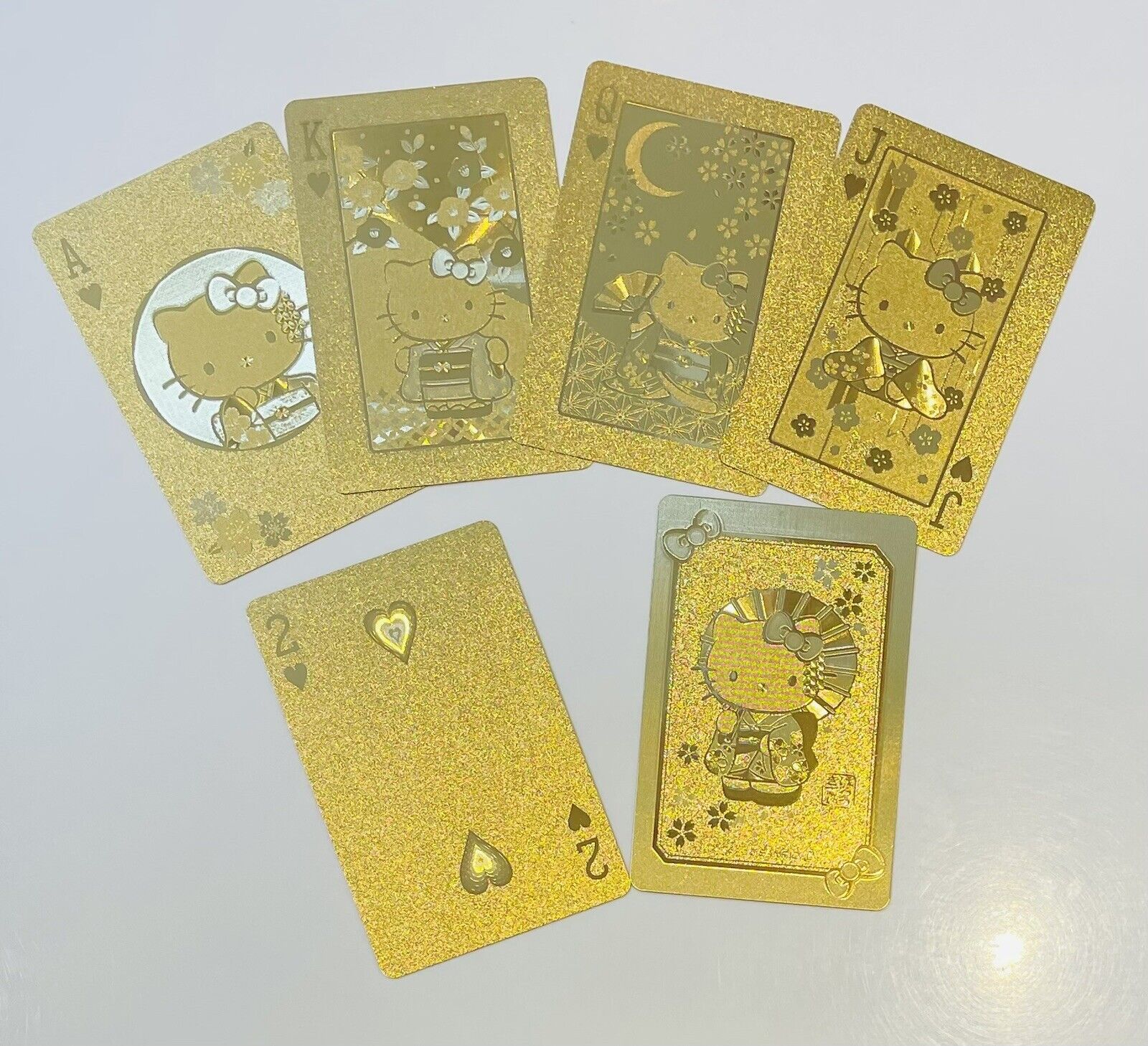 Hello Kitty Gold Playing Cards From Japan,Rare☆ 2016