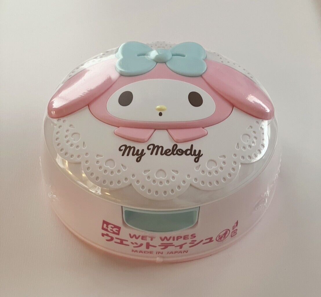 Sanrio My Melody Wet Tissue Wipes Reusable Box New Sealed with wet tissues