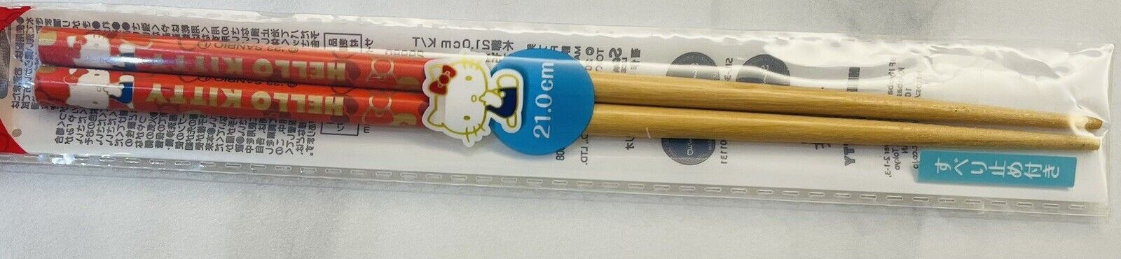 Hello Kitty and My Melody Chopsticks Made of Wood 21cm from Japan