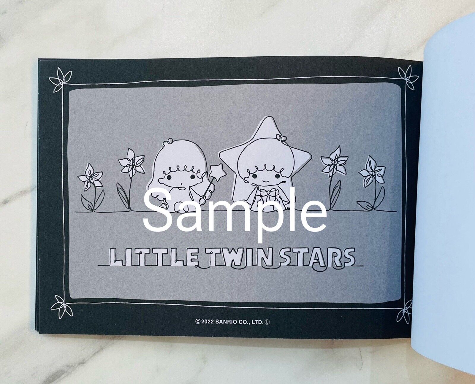 Sanrio Little Twin Stars Coloring Book Black Version So Cute♡ Japanese Edition