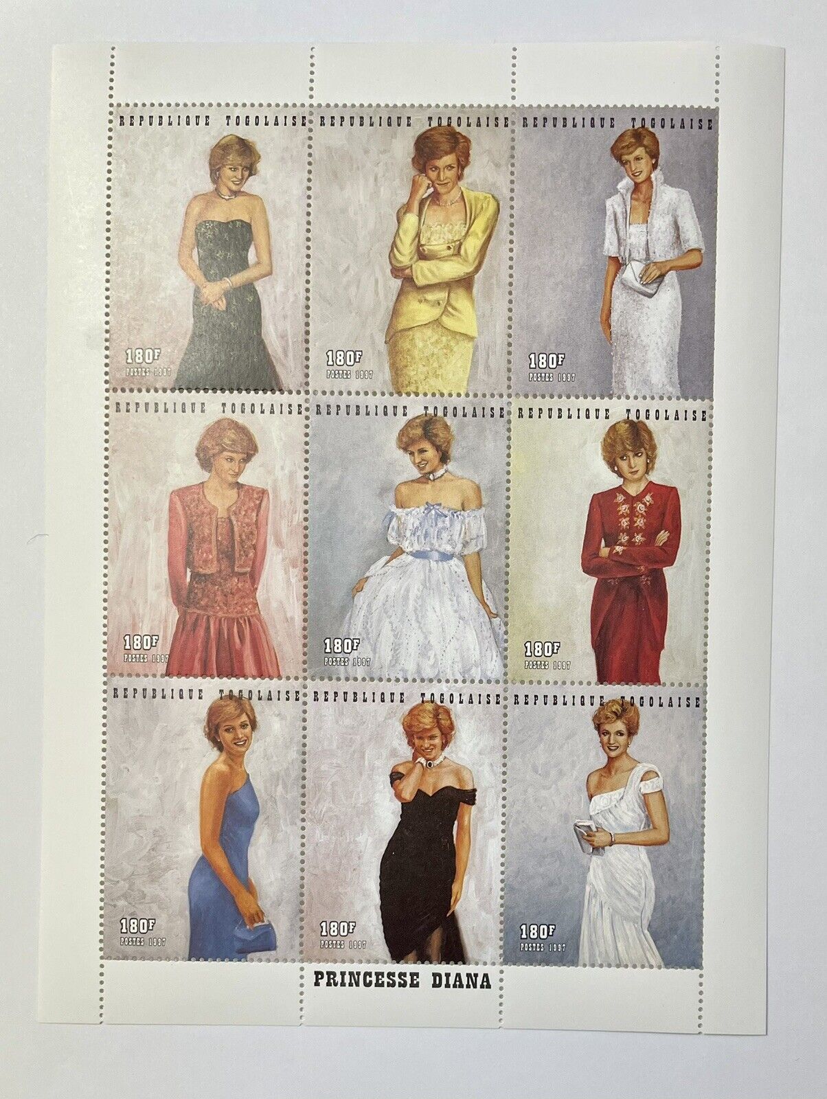 Diana, Princess of Wales Republique Togolaise Postage Stamps Good Condition