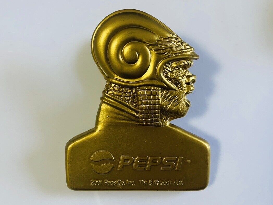 Pepsi and Planet of the Apes Gold Spinner YO-YO and Clip.Rare,New,Made in 2001