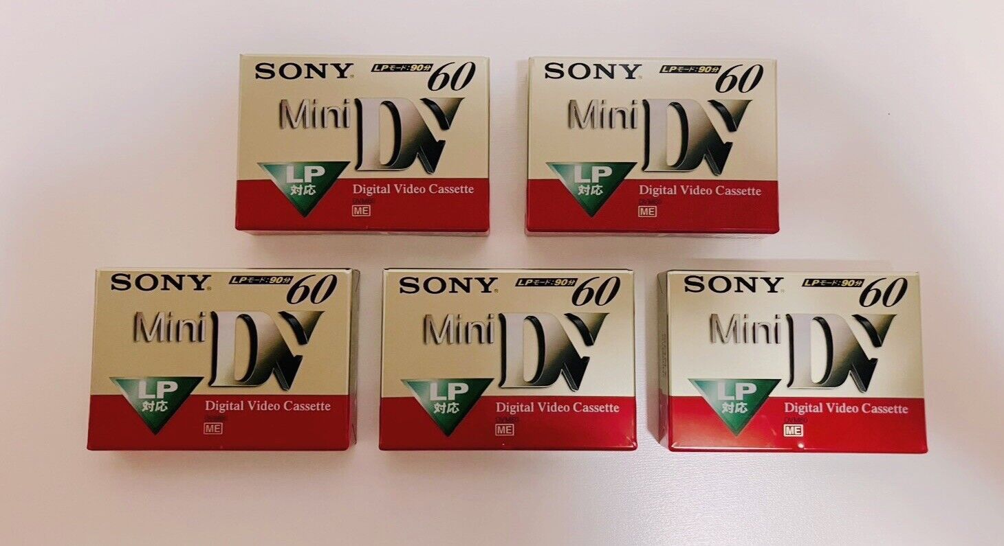 Sony mini DV tape cassette 60 minutes Master DV ( DVM60N2 )   5 pcs set