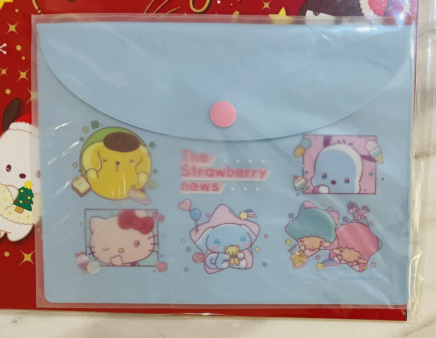 Sanrio Magazine Strawberry News, December 2023/New/with a cute small bag,pouch①