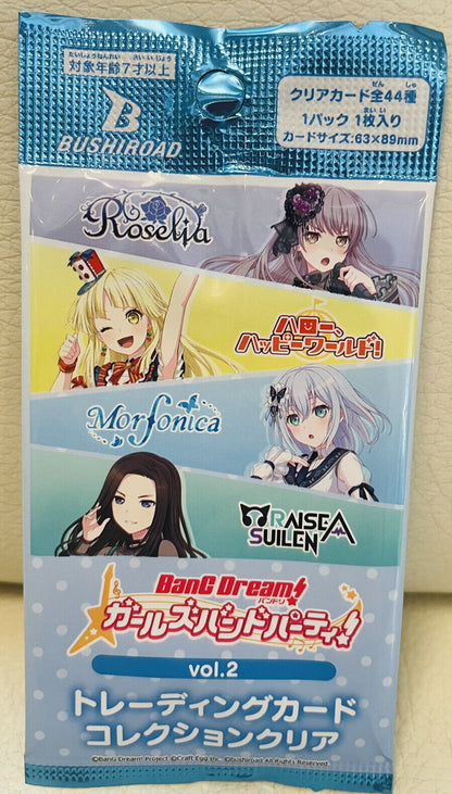 BanG Dream!Girls Band Party.Trading Card Collection Clear vol.2/Bushiroad