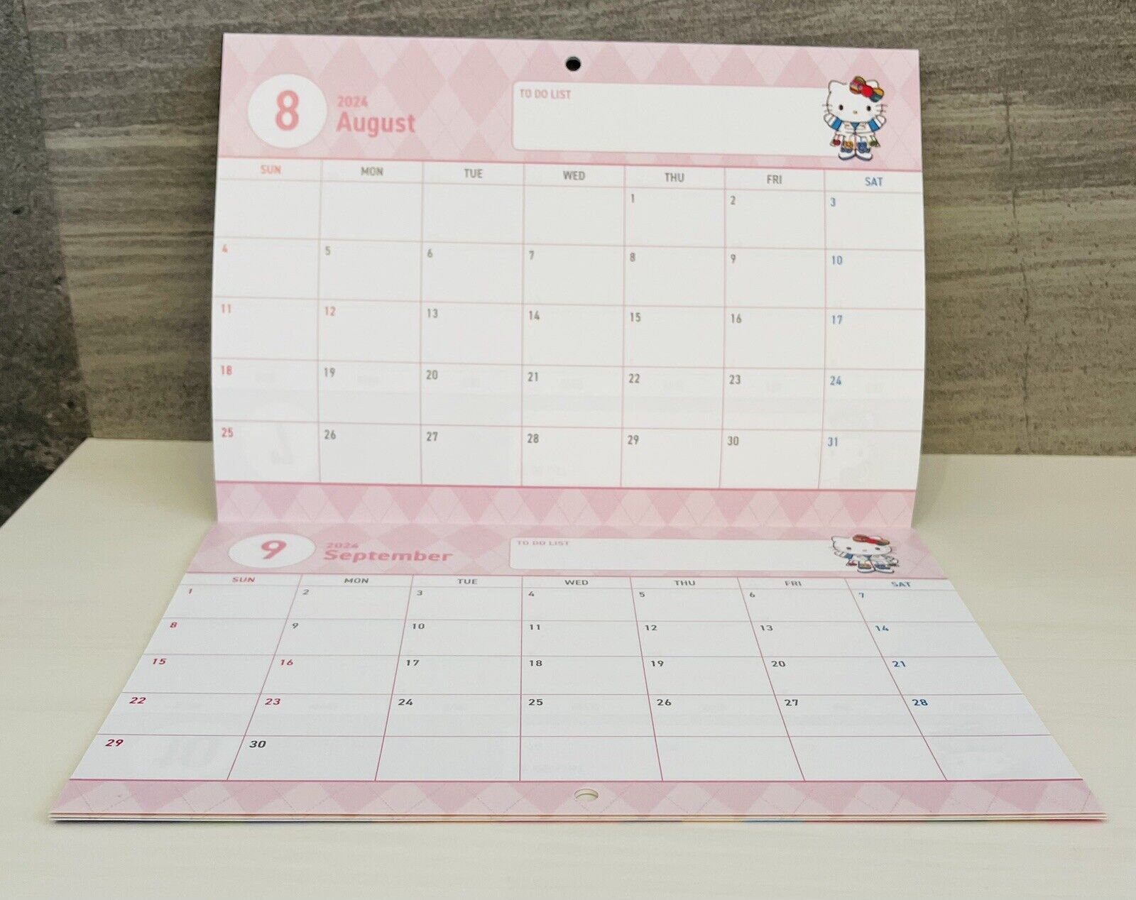 Hello Kitty wall calendar April 2024 to March 2025 Japanese Edition