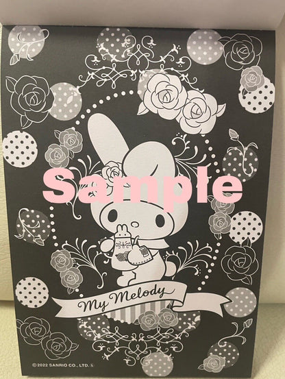 Sanrio Coloring Book Black Version New! So Cute♡ Japanese Edition