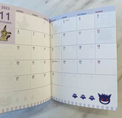 Pokemon Datebook,schedule planner 2024,Japanese Edition.Pikachu new!