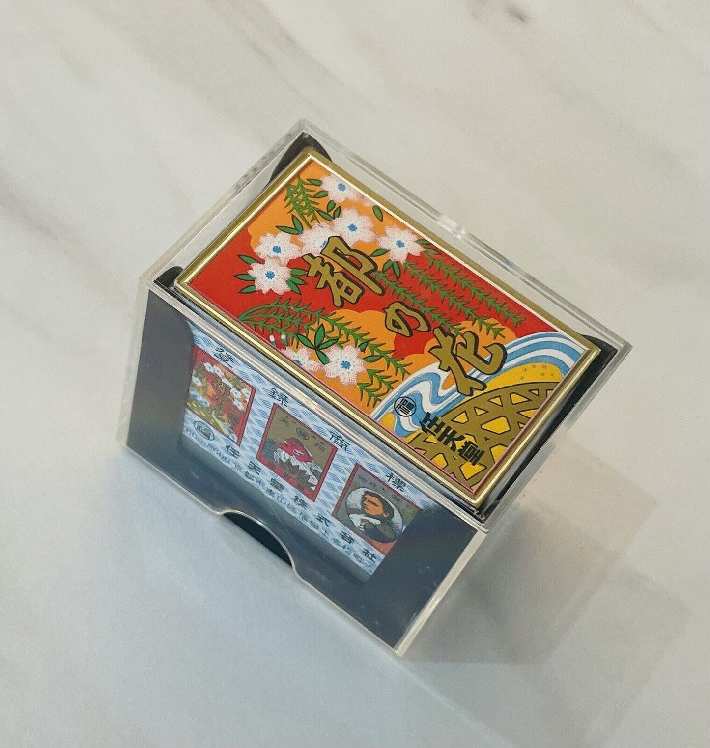 Nintendo Hanafuda Miyakonohana 都の花　Japanese Playing Cards Flower Cards Black New