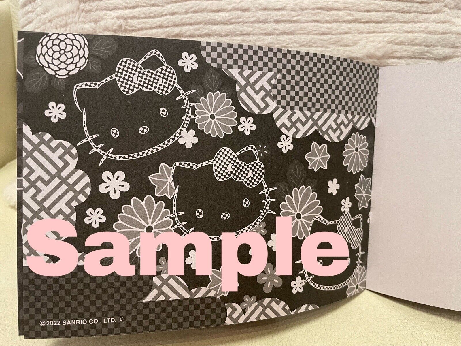 Hello Kitty Coloring Book Black Version New!So cute♡Japanese Edition