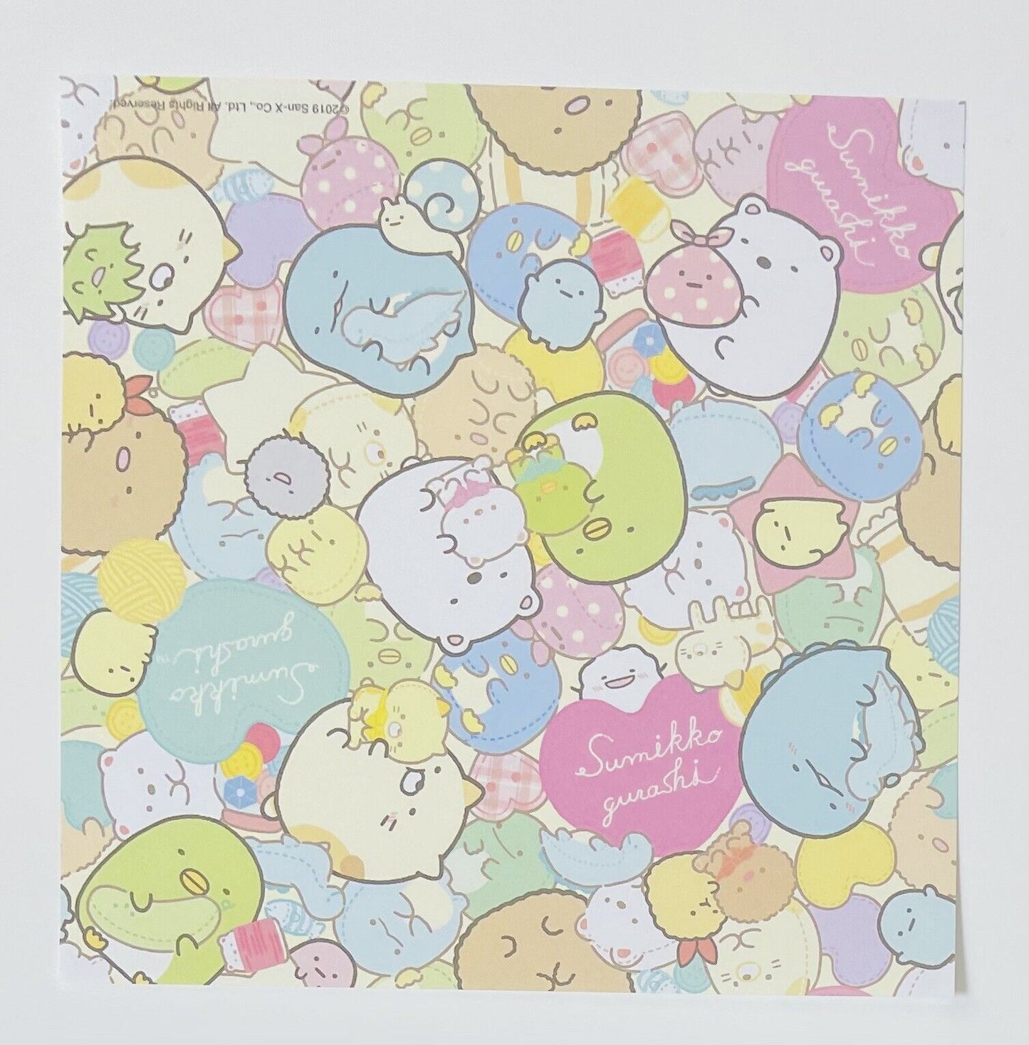 Sumikko gurashi coloring book and folding papers(Origami,Chiyogami)