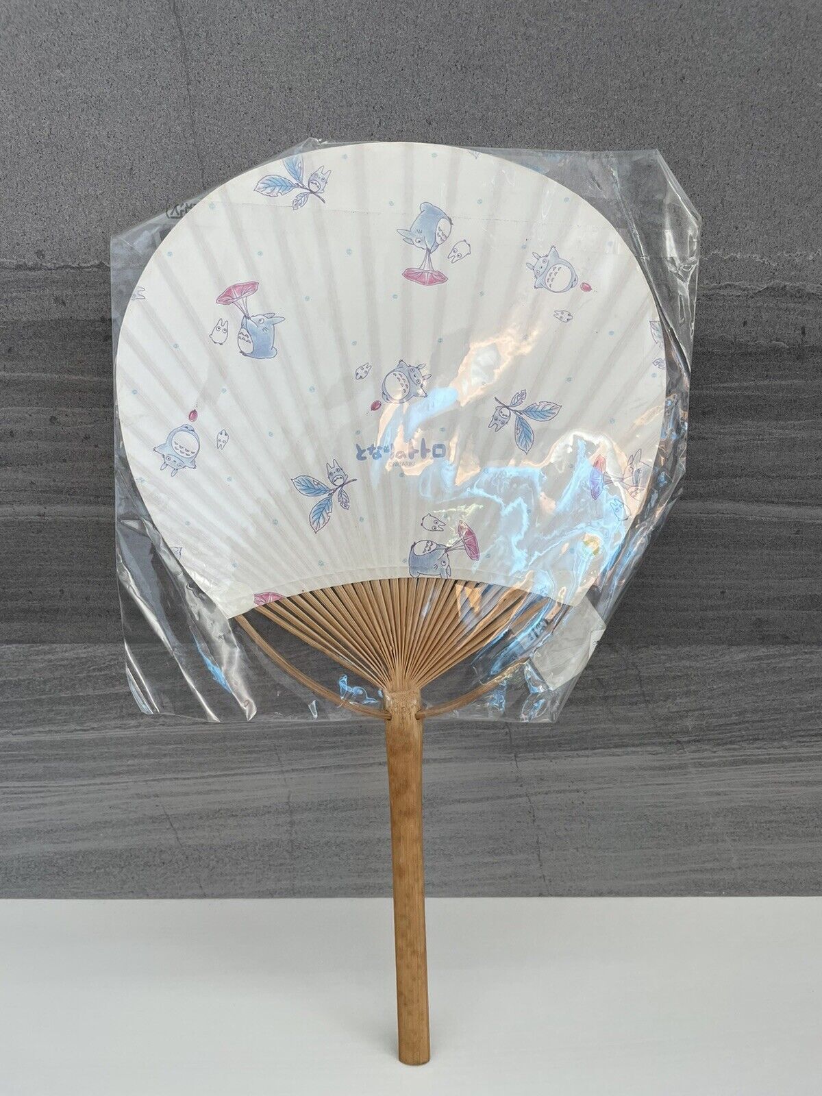 My Neighbor TOTORO Ghibli Bamboo Paper Fan " UCHIWA " from Japan