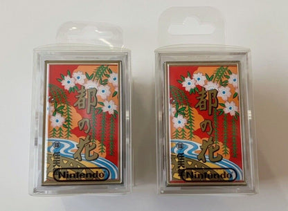 Nintendo Hanafuda Miyakonohana 都の花　Japanese Playing Cards Set of Red and Black