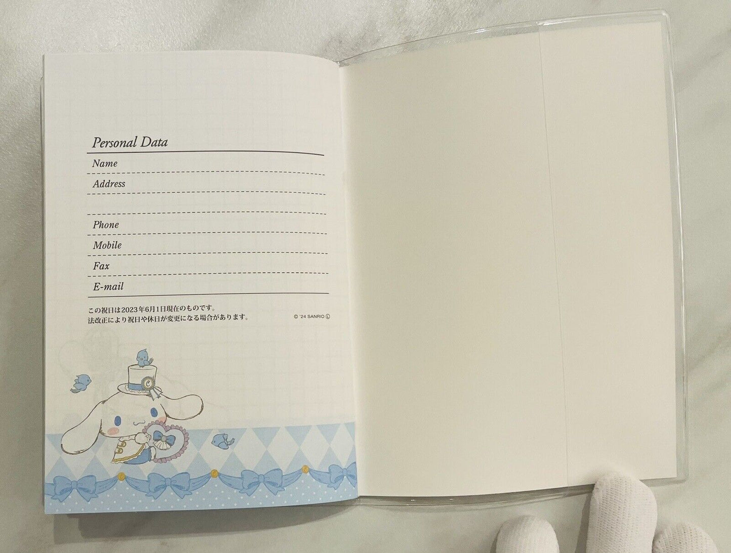 Sanrio Cinnamoroll Datebook Planner March 2024 to April 2025 Japanese Edition