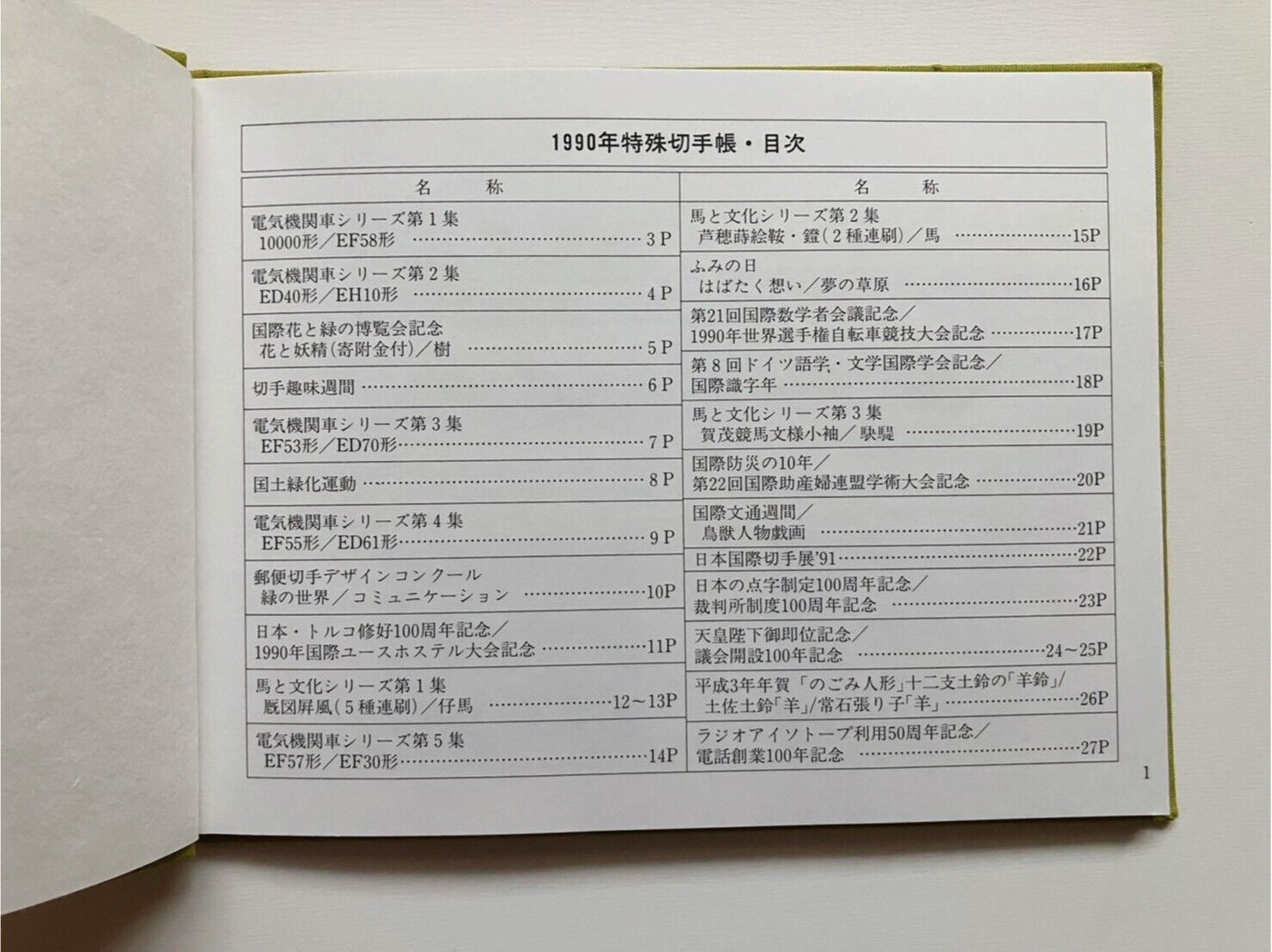 Japanese Stamp album 1990 WITHOUT STAMPS in Japanese and English Language