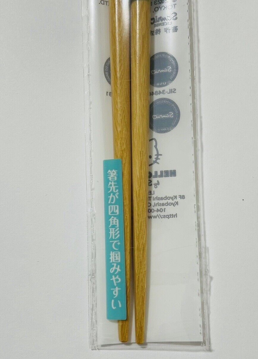 Hello Kitty and My Melody Chopsticks Made of Wood 21cm from Japan