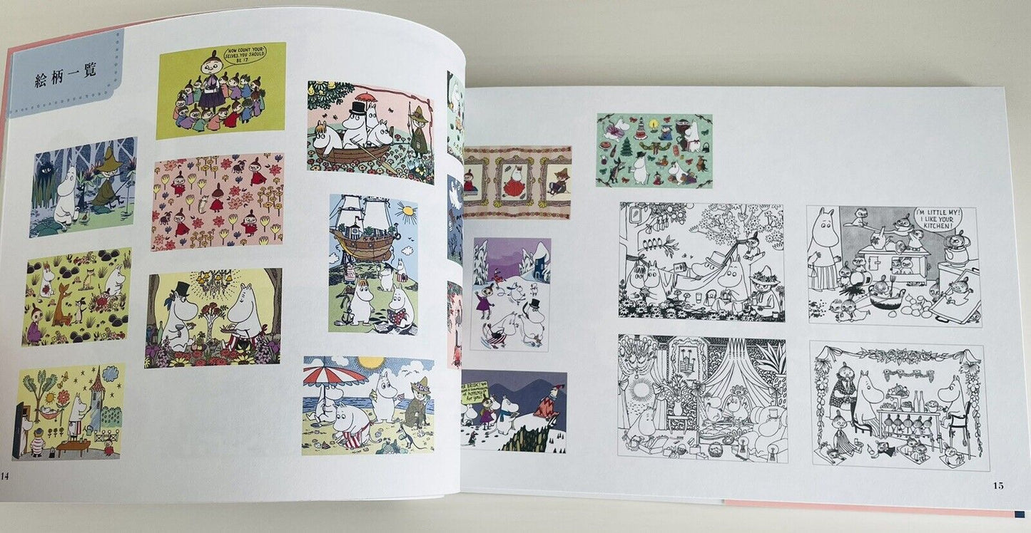 Moomin Postcard Book Coloring Book Japanese Edition