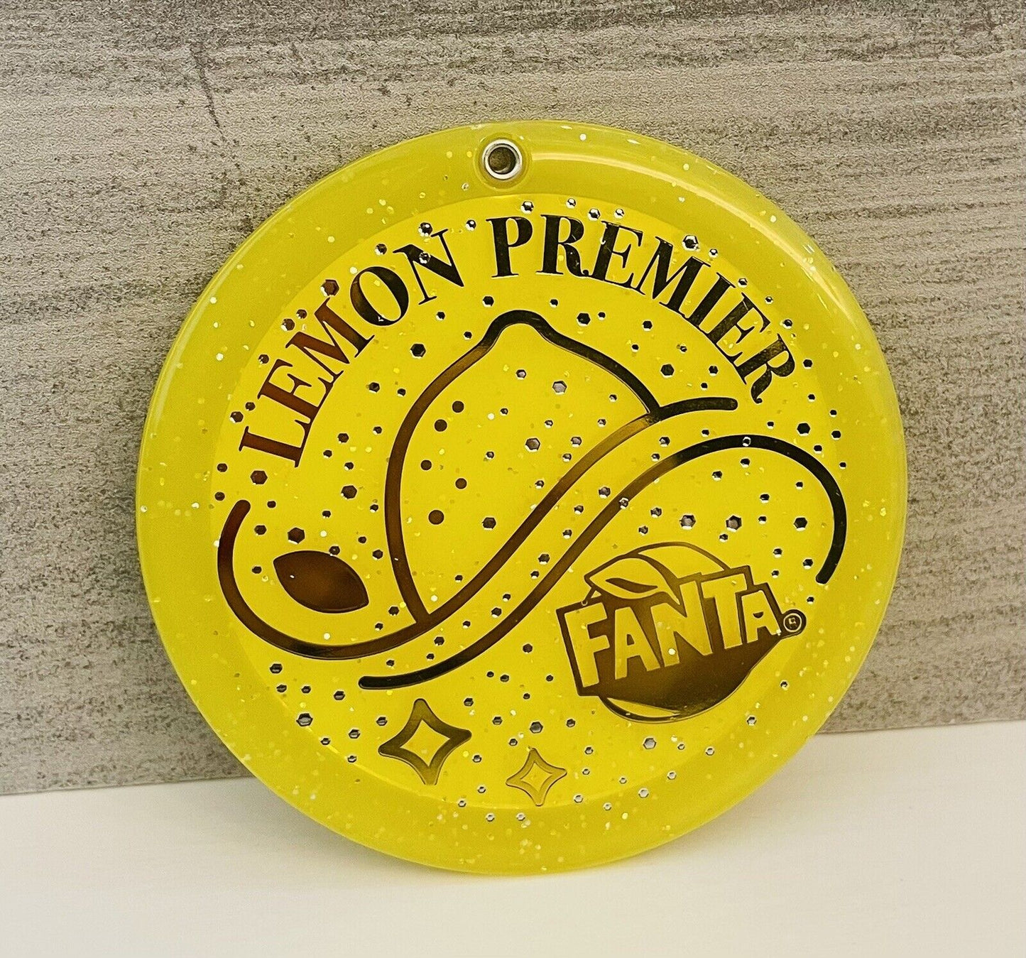 FANTA Premier Lemon by COCA COLA compact mirror,New Sealed,Rare☆