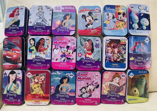 Disney Jigsaw Puzzles,18 boxes,for kids♡24 or 50 pieces