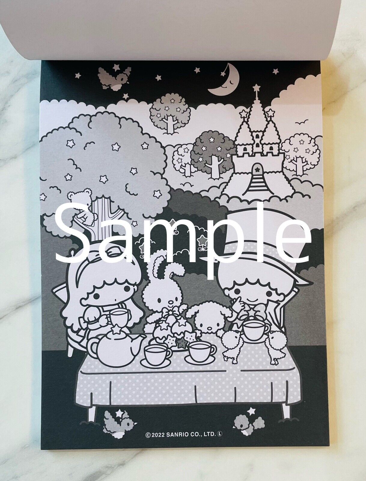 Sanrio Little Twin Stars Coloring Book Black Version So Cute♡ Japanese Edition