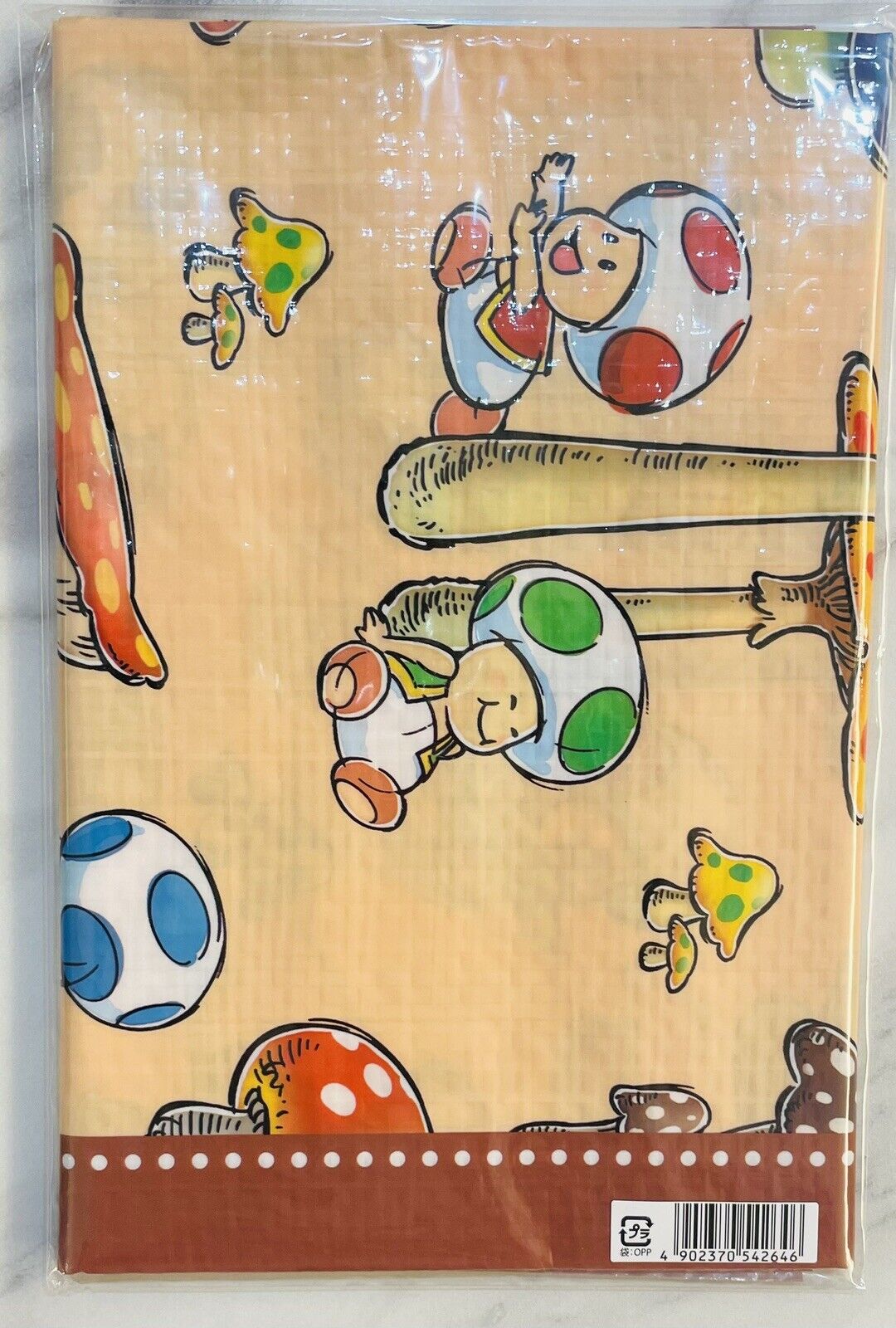 Super Mario Bros.Kinopio Picnic Sheet,New,Sealed,from Japan,90cm×60cm