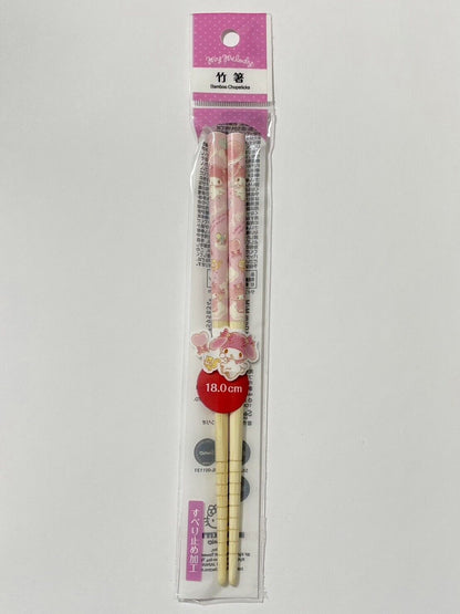 Sanrio My Melody and Hello Kitty Chopsticks. 18cm. for kids.from Japan