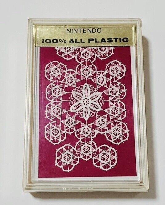 Vintage Nintendo plastic playing cards,unused,made before 1989.Rare