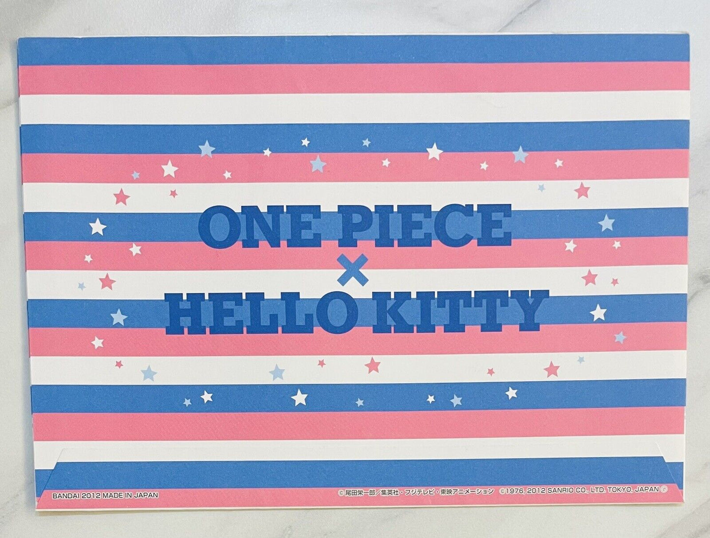 One Piece and Hello Kitty collaborated stickers and  a container/2012/Rare