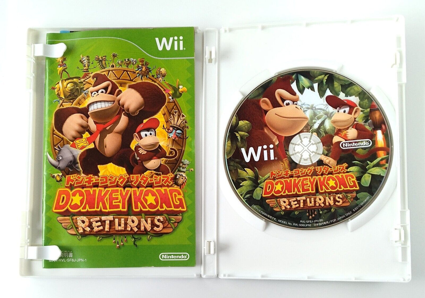 Donkey Kong Returns Nintendo Wii game software Japanese Version