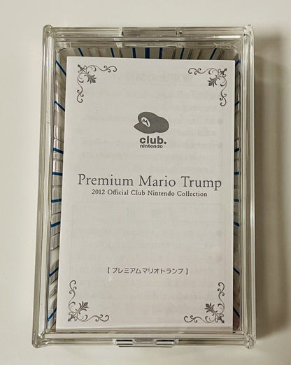 Club Nintendo Premium Mario Gold Playing Cards New 2012 Rare☆