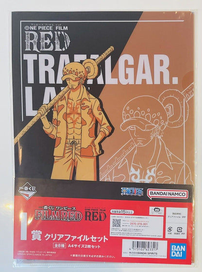 ONE PIECE Film Red Folders Trafalgar Law and BEPO.2 pieces.A4 Size.Ichibankuji