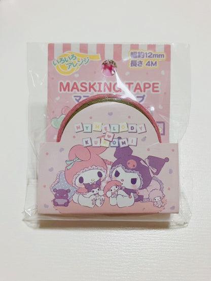 Sanrio My Melody and Kuromi items ♡ Charm Pen Bag Tissue Washi tape Towel Plush