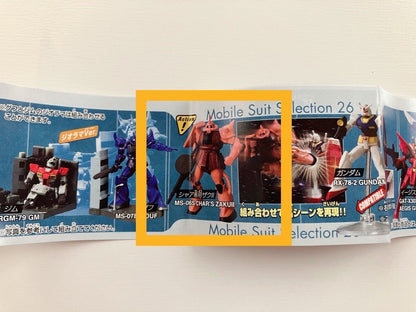 Gundam Figure Capsule Toy 4 Pieces MS Selection New in Vinyl Film