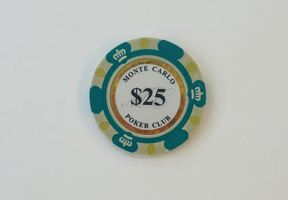 Monte Carlo Poker Chips 14Gram SAMPLE Set 10 Chips New