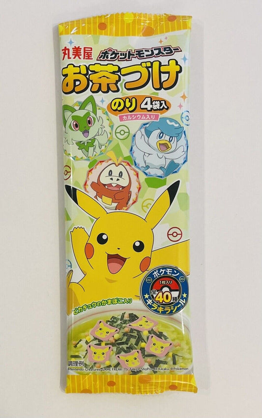 Pokemon Ochazuke Japanese traditional food 4 pieces with sticker