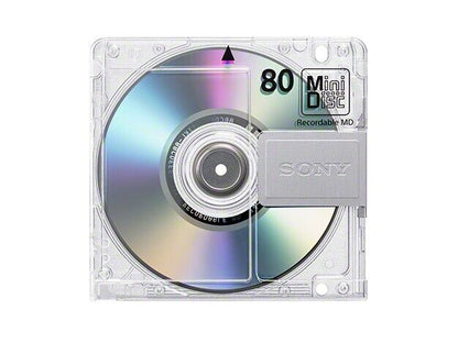 Sony MDW80T MD 80 Minutes Recordable Blank MiniDisc 1 disc