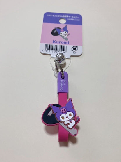 Sanrio Kuromi Charm Strap Key Ring with Small Bell New Japan Limited