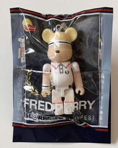 FRED PERRY Bearbrick Small Figure Strap Lipton New Sealed 2012 Rare