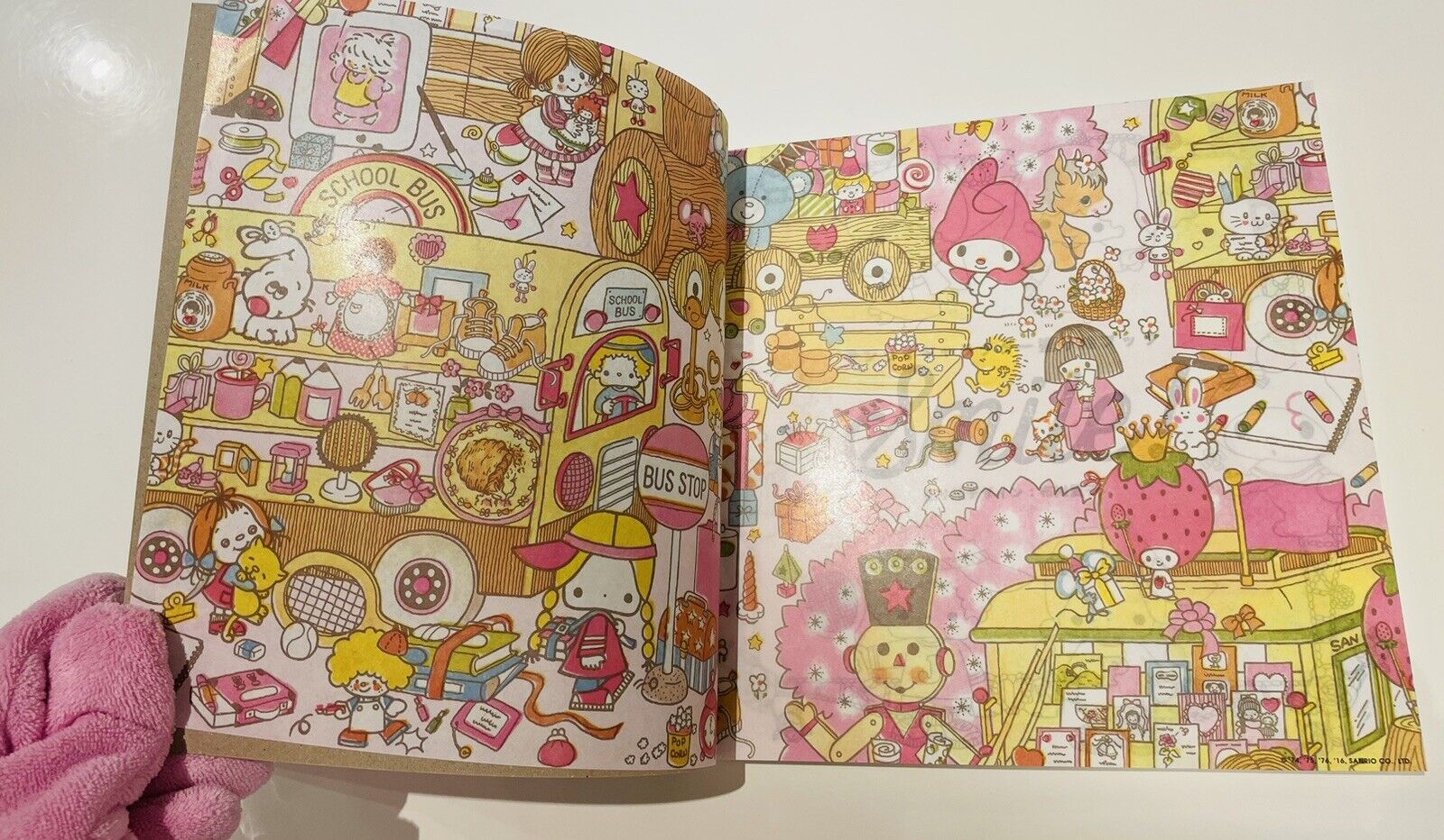 Hello Kitty, My Melody,Sanrio characters Coloring Book Smile! Japan Limited