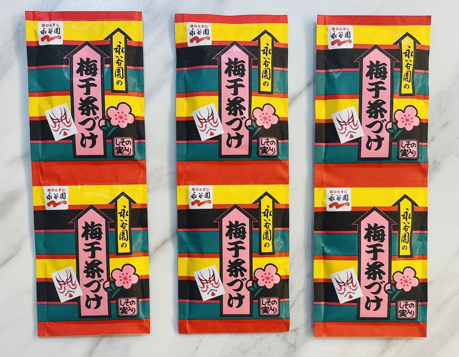 Umeboshichazuke salted plum flavor Ochazuke Japanese traditional food 6 pieces