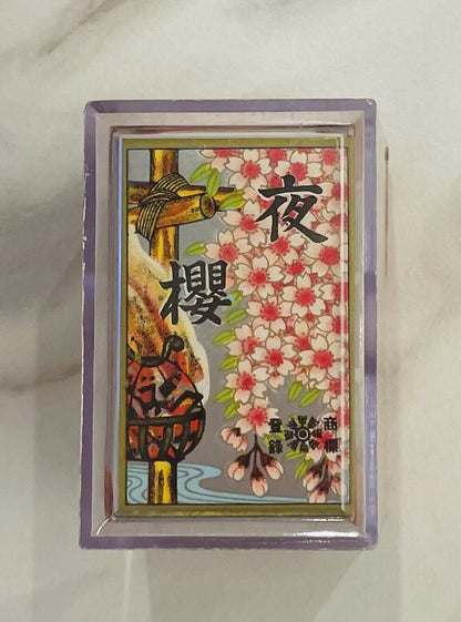 Vintage Hanafuda Red 夜櫻 yozakura by Tamura Shogundo Very Rare,made before 1989