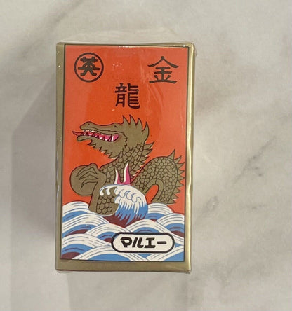 Vintage Hanafuda Red 金龍 golden dragon by マルエー marue Very Rare,made before 1989