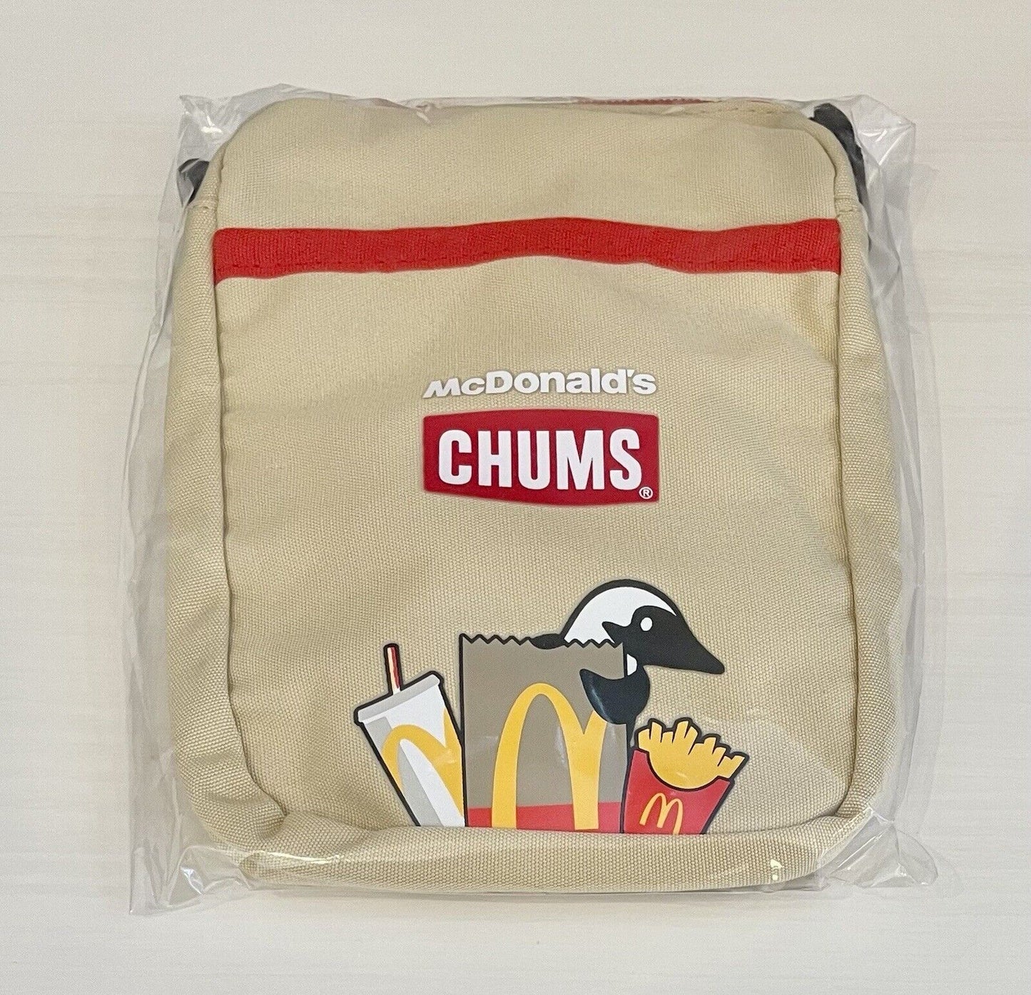 Mcdonald's CHUMS Small shoulder Bag Beige New Sealed 2023