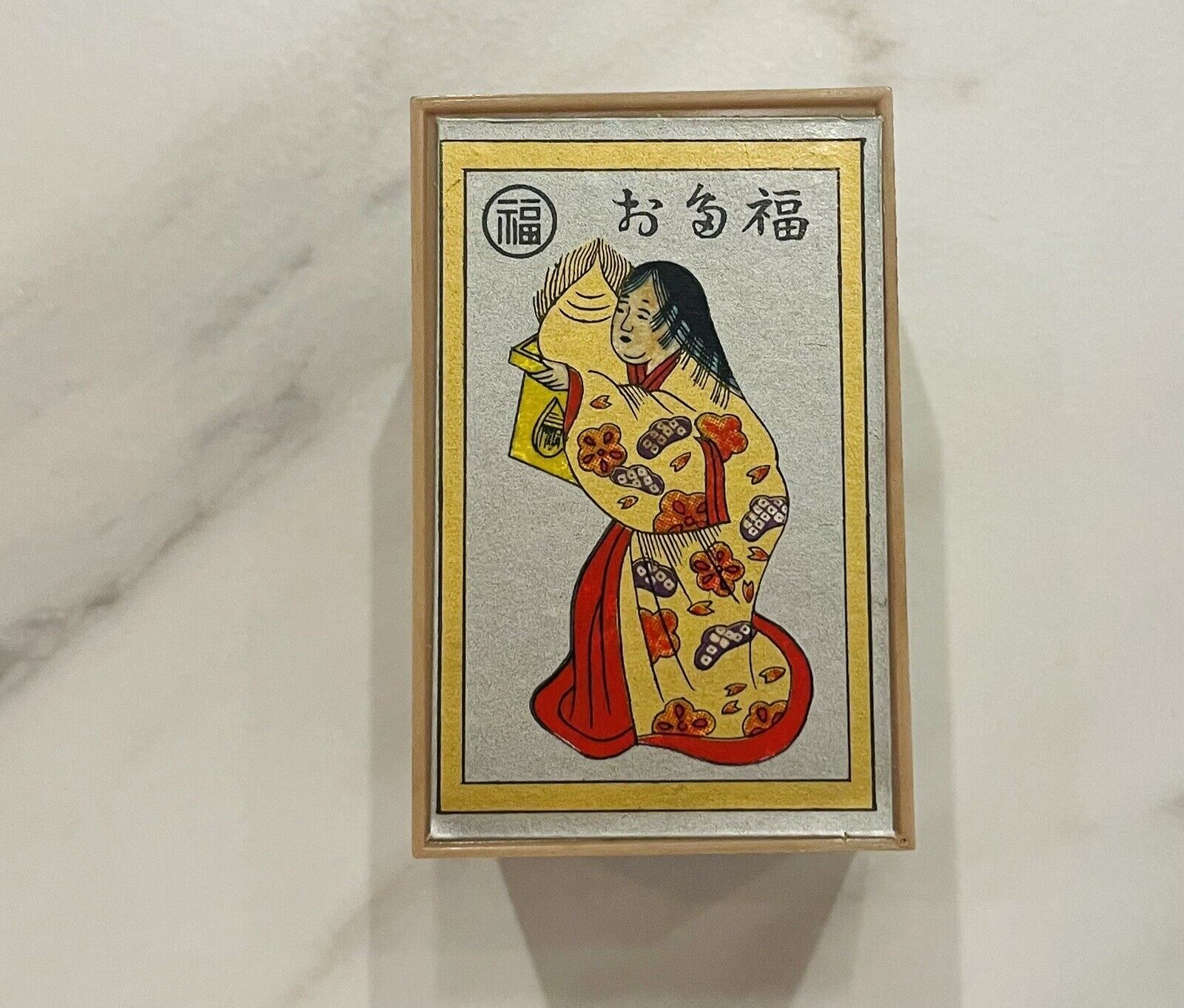 Nintendo Hanafuda Otafuku お多福,Black,Rare,discontinued product made before 1989,