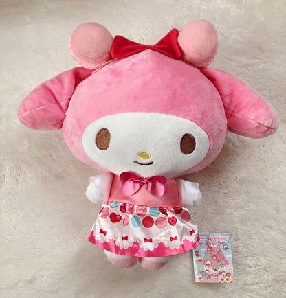 Sanrio Hello Kitty and My Melody Big Plush Set Happy Macaron Birthday