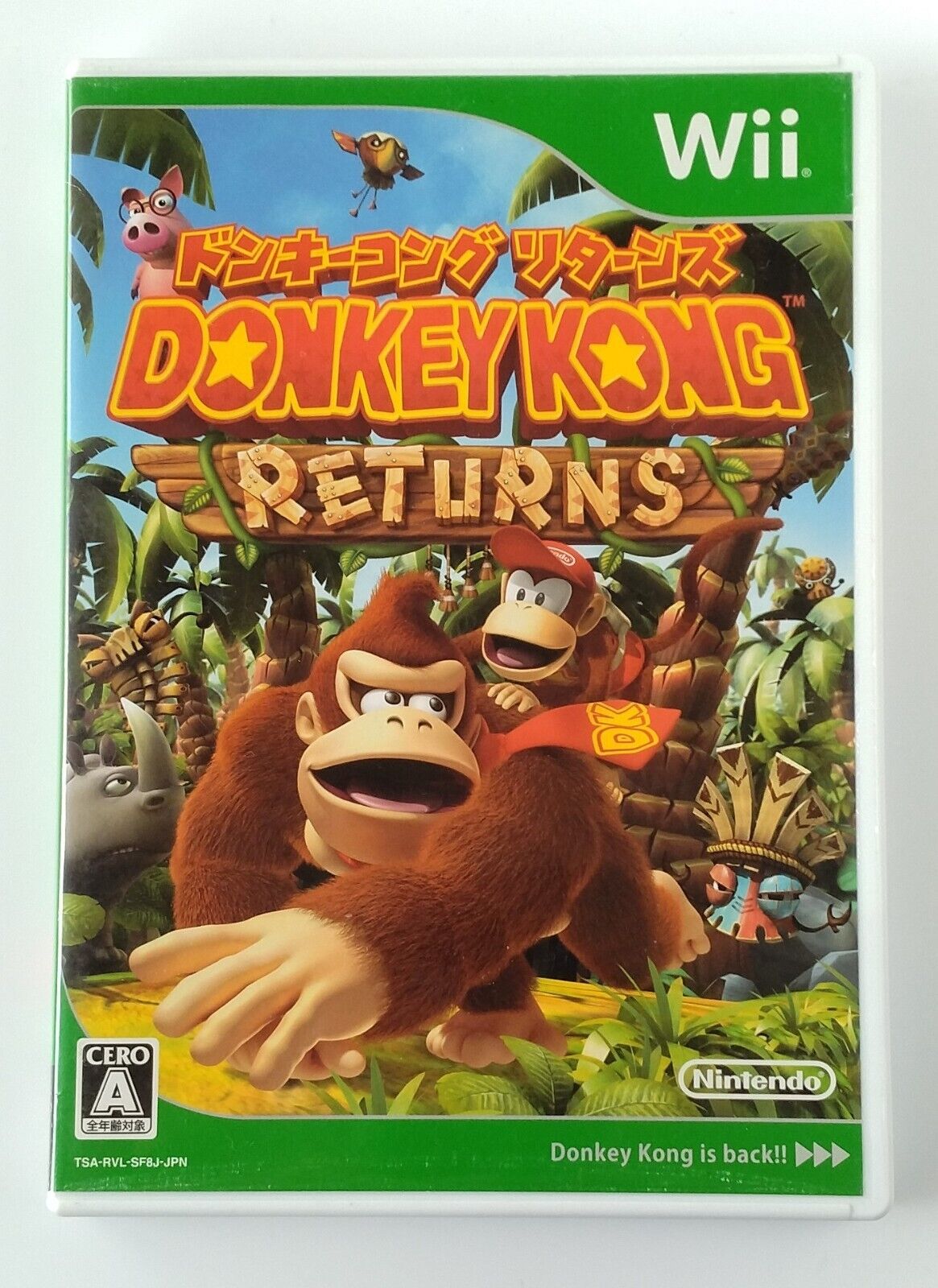 Donkey Kong Returns Nintendo Wii game software Japanese Version