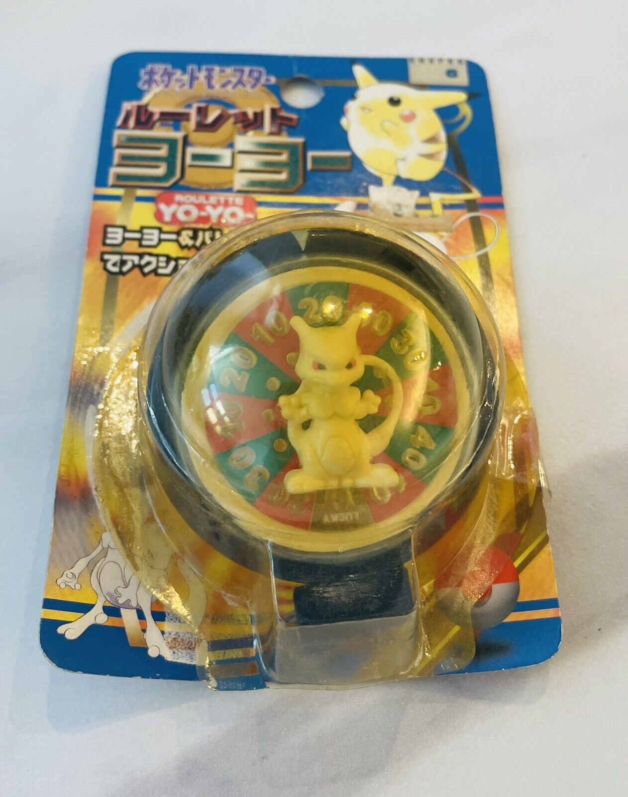 Vintage Pokemon Roulette YO-YO Mewtwo Very Rare unused for playing.