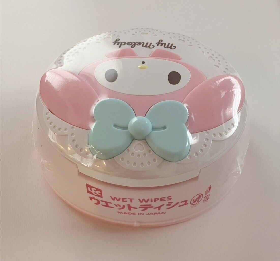 Sanrio My Melody Wet Tissue Wipes Reusable Box New Sealed with wet tissues