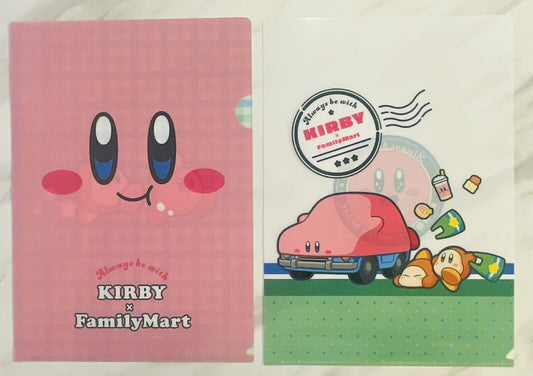 Nintendo Kirby Folders,2 pieces,A4 size,double-sided print,new,unsealed